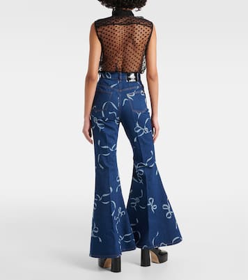 Printed flared jeans | Nina Ricci