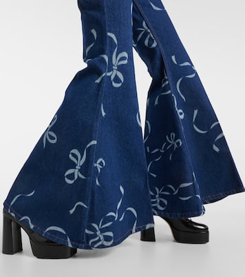 Printed flared jeans | Nina Ricci