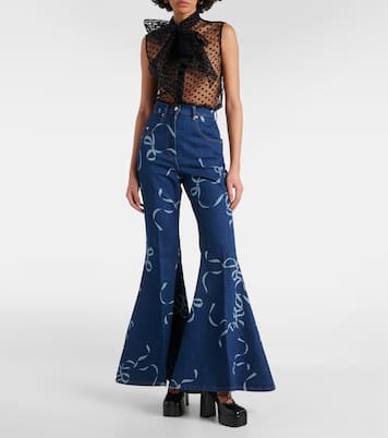 Printed flared jeans | Nina Ricci