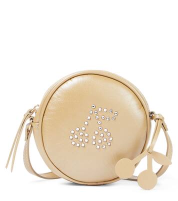 Gomette embellished leather shoulder bag | Bonpoint