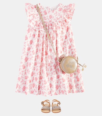 Gomette embellished leather shoulder bag | Bonpoint