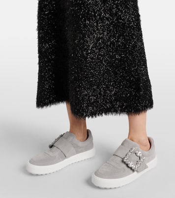 Verzierte Sneakers Very Vivier aus Veloursleder | Roger Vivier