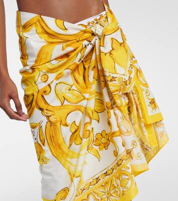 Majolica cotton beach cover-up | Dolce&Gabbana