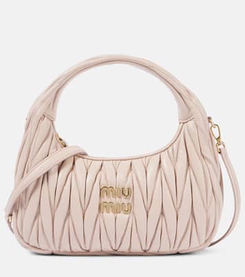 Wander Small matelassé leather shoulder bag | Miu Miu
