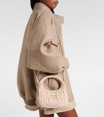 Wander Small matelassé leather shoulder bag | Miu Miu