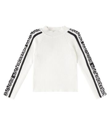 Logo ribbed-knit cotton-blend sweater | Marc Jacobs Kids
