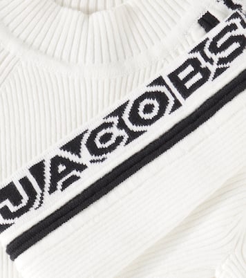 Logo ribbed-knit cotton-blend sweater | Marc Jacobs Kids