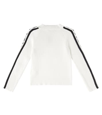 Logo ribbed-knit cotton-blend sweater | Marc Jacobs Kids