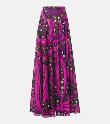 Fontane cotton muslin maxi skirt | Pucci