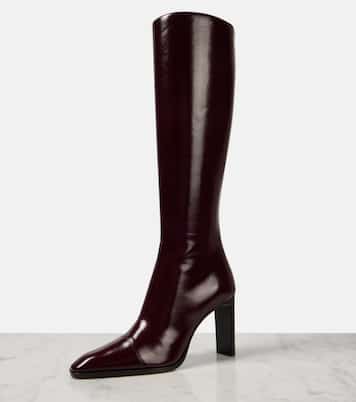 Venetia leather knee-high boots | Saint Laurent