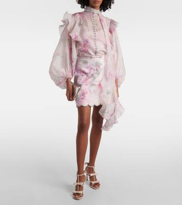 Blusa con lazada Crush floral | Zimmermann