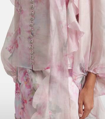 Blusa con lazada Crush floral | Zimmermann