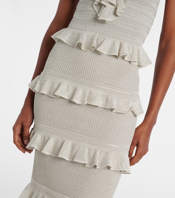 Abito lungo Crush Frilled in maglia | Zimmermann