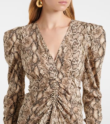 Midikleid Albini aus einem Seidengemisch | Isabel Marant