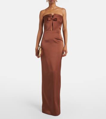 Robe longue Holly en satin | The New Arrivals Ilkyaz Ozel