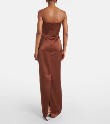 Robe longue Holly en satin | The New Arrivals Ilkyaz Ozel