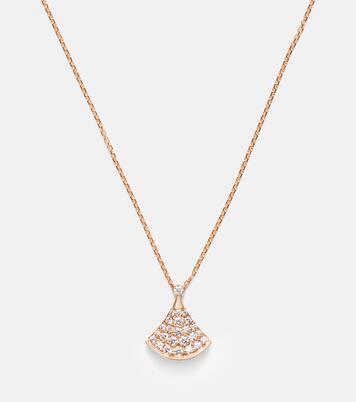 Collana Diva's Dream in oro rosa 18kt con diamanti | Bvlgari