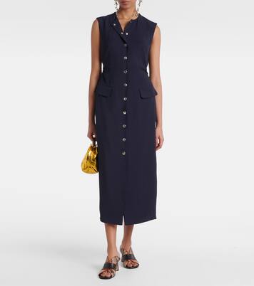 Midikleid aus Gabardine | Dries Van Noten