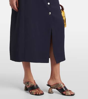 Midikleid aus Gabardine | Dries Van Noten