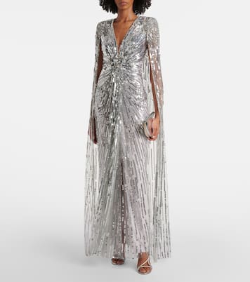 Vestido de cóctel Gold Rush con lentejuelas | Jenny Packham