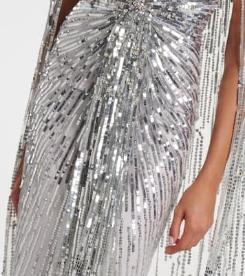 Vestido de cóctel Gold Rush con lentejuelas | Jenny Packham