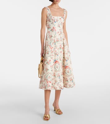 Midikleid Pistilo Mosqueta aus Baumwolle | Agua by Agua Bendita