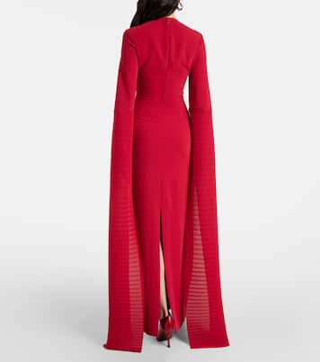 Abito lungo Naomi in crêpe | Solace London