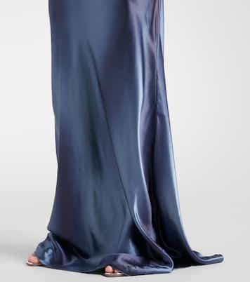 Abito lungo autunnale con cristalli | Ralph Lauren Collection