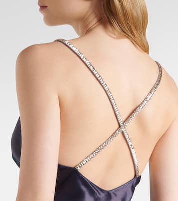 Abito lungo autunnale con cristalli | Ralph Lauren Collection