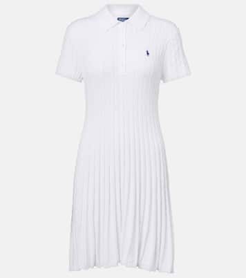 Cable-knit cotton-blend polo dress | Polo Ralph Lauren