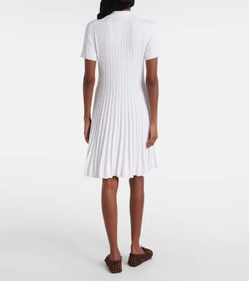 Cable-knit cotton-blend polo dress | Polo Ralph Lauren