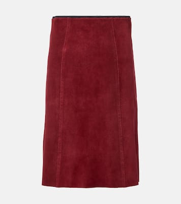 Midirock aus Veloursleder | Joseph