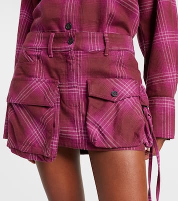 Fay cotton and wool-blend miniskirt | The Attico