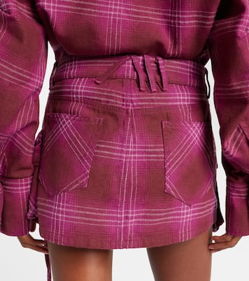 Fay cotton and wool-blend miniskirt | The Attico