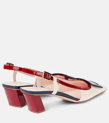 Belle Vivier 45 patent leather slingback pumps | Roger Vivier