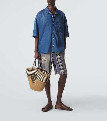 Paula's Ibiza denim bowling shirt | Loewe