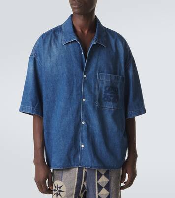 Paula's Ibiza denim bowling shirt | Loewe