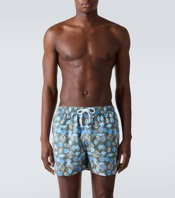 Madeira printed swim trunks  | Fedeli