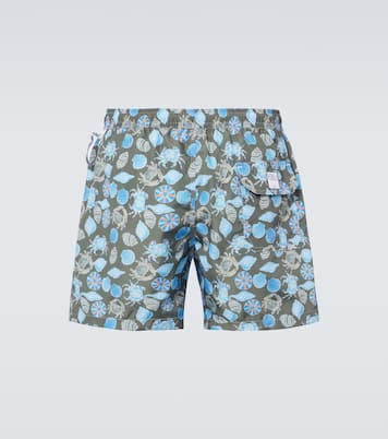 Madeira printed swim trunks  | Fedeli