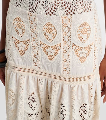 Maxirock Highlighted Fields aus Voile | Johanna Ortiz