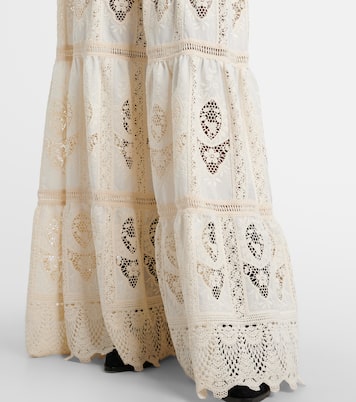 Maxirock Highlighted Fields aus Voile | Johanna Ortiz