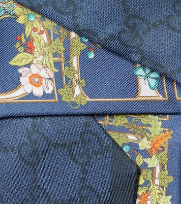 GG floral printed silk scarf | Gucci