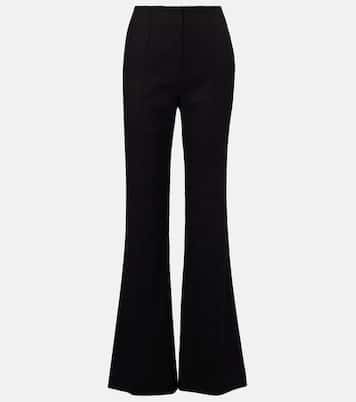 Komi high-rise linen-blend flared pants | Veronica Beard