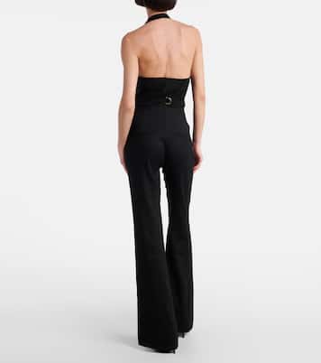 Komi high-rise linen-blend flared pants | Veronica Beard