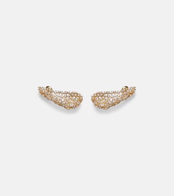 Scatter 18kt gold earrings with diamonds | Ananya