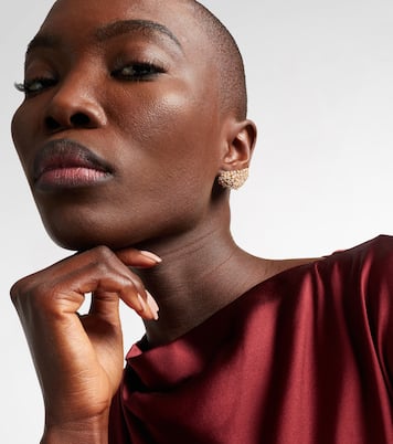 Scatter 18kt gold earrings with diamonds | Ananya