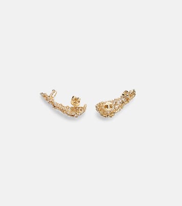 Scatter 18kt gold earrings with diamonds | Ananya