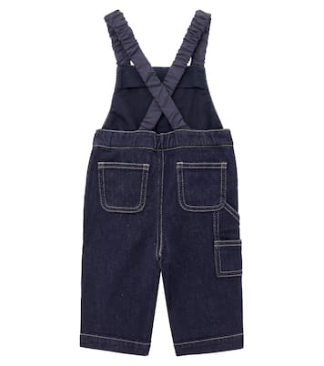 Baby - Salopette di jeans con logo | Moncler Enfant