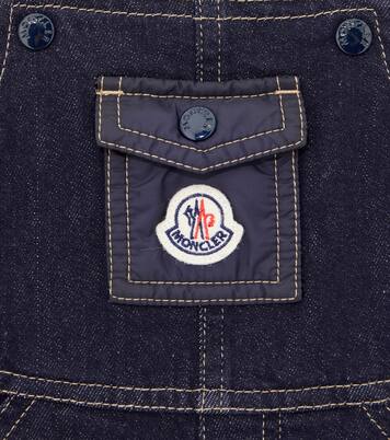 Baby - Salopette di jeans con logo | Moncler Enfant