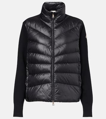 Down-paneled virgin wool cardigan | Moncler